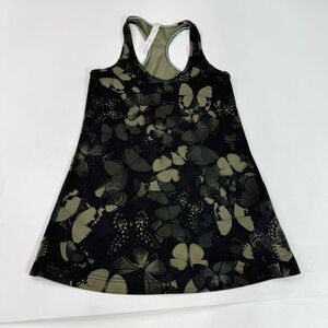 Lululemon Tank Top Womens 8 Green Biggie So Butterfly Cool Racerback Light Luon